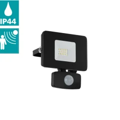 Eglo FAEDO 3 Wandlamp aluminium zwart / Glas helder H: 135 mm Hot