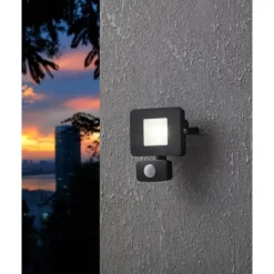 Eglo FAEDO 3 Wandlamp aluminium zwart / Glas helder H: 135 mm Hot