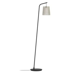 Eglo FATTORIA Staande lampen staal zwart / hout, textiel natuur, wit H: 1700 mm Sale