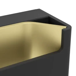 Eglo FELONICHE Wandlamp aluminium zwart, goud / Kunststof transparant H: 100 mm Outlet