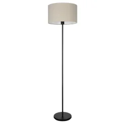Eglo FENIGLIA Staande lampen staal zwart / textiel, linnen natuur H: 1510 mm | Ø 380 mm Clearance