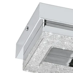 Eglo FRADELO Wand-/plafondlamp staal chroom / kunststof, kristal chroom, helder H: 60 mm Discount