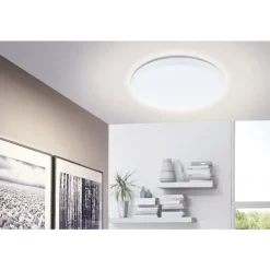 Eglo FRANIA Wand-/plafondlamp staal wit / Kunststof wit H: 70 mm | Ø 330 mm Hot