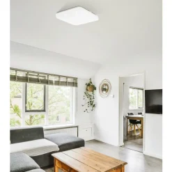 Eglo FRANIA Wand-/plafondlamp staal wit / Kunststof wit H: 70 mm Online