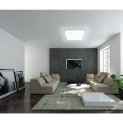 Eglo FRANIA Wand-/plafondlamp staal wit / Kunststof wit H: 70 mm Online