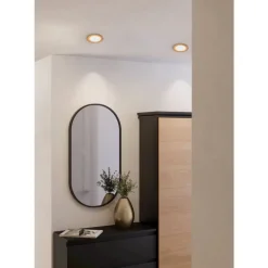 Eglo FUEVA 5 inbouwarmatuur staal nikkel-mat / Kunststof wit Ø 117 mm New