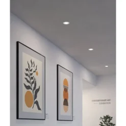 Eglo FUEVA 5 inbouwarmatuur staal wit / Kunststof wit Ø 86 mm