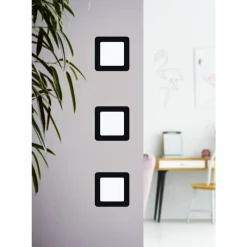 Eglo FUEVA 5 inbouwarmatuur staal zwart / Kunststof wit Discount