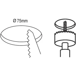 Eglo FUEVA 5 inbouwarmatuur staal wit / Kunststof wit Ø 86 mm Outlet