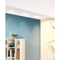 Eglo FUEVA 5 inbouwarmatuur staal wit / Kunststof wit Ø 117 mm Outlet