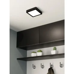 Eglo FUEVA 5 opbouwarmatuur staal zwart / Kunststof wit H: 28 mm Best