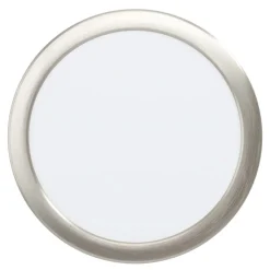 Eglo FUEVA 5 opbouwarmatuur staal nikkel-mat / Kunststof wit H: 28 mm | Ø 160 mm Online