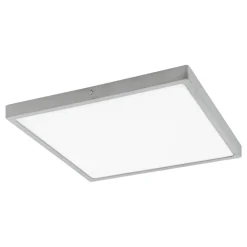 Eglo FUEVA 1 opbouwarmatuur aluminium zilver / Kunststof wit H: 30 mm Hot