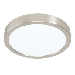 Eglo FUEVA 5 opbouwarmatuur staal nikkel-mat / Kunststof wit H: 28 mm | Ø 210 mm