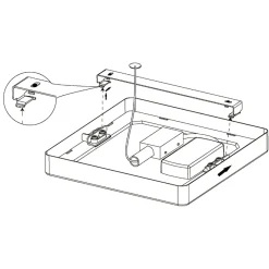 Eglo FUEVA 5 opbouwarmatuur staal chroom / Kunststof wit H: 30 mm Discount
