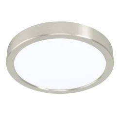 Eglo FUEVA 5 opbouwarmatuur staal nikkel-mat / Kunststof wit H: 28 mm | Ø 210 mm New