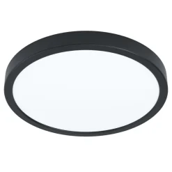 Eglo FUEVA 5 opbouwarmatuur staal zwart / Kunststof wit H: 28 mm | Ø 285 mm Outlet