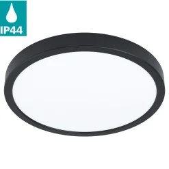 Eglo FUEVA 5 opbouwarmatuur staal zwart / Kunststof wit H: 28 mm | Ø 285 mm Outlet