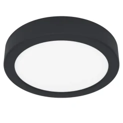 Eglo FUEVA 6 Plafondarmaturen Kunststof zwart / Kunststof wit H: 25 mm | Ø 166 mm Best