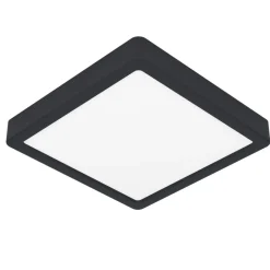 Eglo FUEVA 6 Plafondarmaturen Kunststof zwart / Kunststof wit H: 25 mm Hot