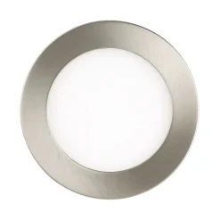 Eglo FUEVA FLEX inbouwarmatuur aluminium nikkel-mat / Kunststof wit H: 2 mm | Ø 117 mm