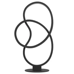 Eglo GIANELLA Tafellampen aluminium, staal zwart / Kunststof wit H: 395 mm Discount