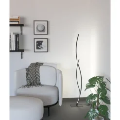 Eglo GRISOLIA Staande lampen staal zwart / Kunststof wit H: 1290 mm Best