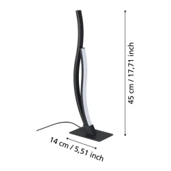 Eglo GRISOLIA Tafellampen staal, kunststof zwart / Kunststof wit H: 455 mm Sale