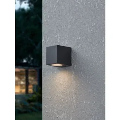 Eglo JABAGA Wandlamp Kunststof zwart / Kunststof transparant H: 80 mm Clearance