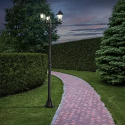 Eglo LATERNA 4 Staande lampen aluminium zwart / Glas helder H: 1920 mm | Ø 550 mm Online