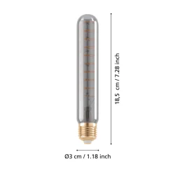 Eglo LEDE27 Lichtbron / Glas zwart-transparant Ø 30 mm Online