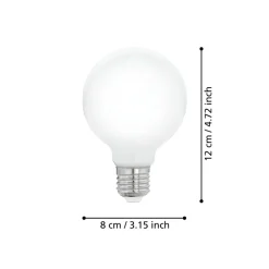 Eglo LEDE27 Lichtbron / Glas opaal Ø 80 mm Best