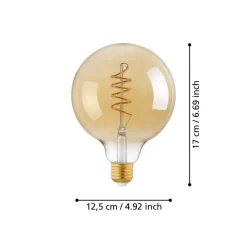 Eglo LEDE27 Lichtbron / Glas amber Ø 125 mm Clearance