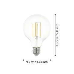 Eglo LEDE27 Lichtbron / Glas helder Ø 95 mm Discount