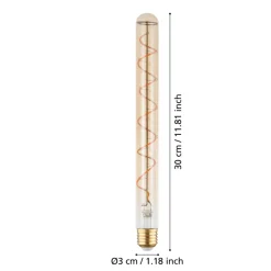 Eglo LEDE27 Lichtbron / Glas amber Ø 30 mm Clearance