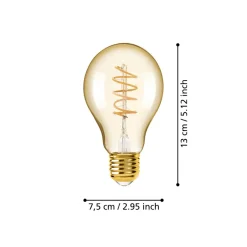 Eglo LEDE27 Lichtbron / Glas amber Ø 75 mm Discount