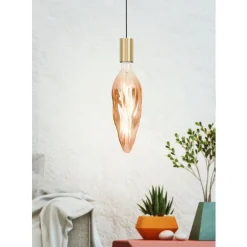 Eglo LEDE27 Lichtbron / Glas koperkleuren Ø 78 mm Outlet