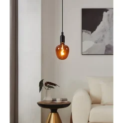 Eglo LEDE27 Lichtbron / Glas cognac Ø 125 mm Online