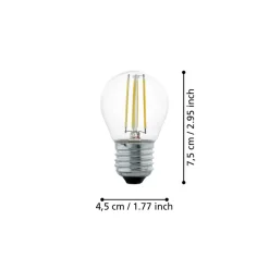 Eglo LEDE27 Lichtbron / Glas helder Ø 45 mm New