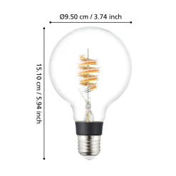 Eglo LEDE27 Lichtbron / Glas helder Ø 95 mm Clearance