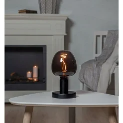 Eglo LEDE27 Lichtbron / Glas zwart Ø 125 mm Clearance