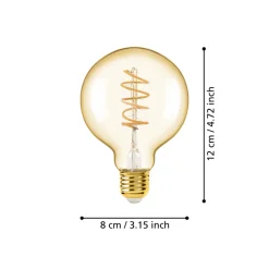 Eglo LEDE27 Lichtbron / Glas amber Ø 80 mm Online