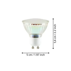 Eglo LEDGU10 Lichtbron / Glas satijn Ø 50 mm Hot