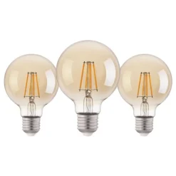 Eglo LM-E27-LED G80 4W AMBER 2200K 3 STK Online