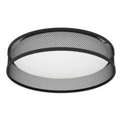 Eglo LUPPINERIA Plafondarmaturen staal zwart / Kunststof wit H: 95 mm | Ø 385 mm Clearance