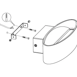 Eglo MACCACARI Wandlamp aluminium, staal zwart, goud / Kunststof transparant H: 75 mm Best