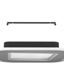 Eglo MACCHIONI Plafondarmaturen staal, kunststof zwart, wit / kunststof met kristaleffect wit H: 50 mm Outlet