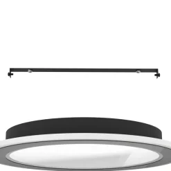 Eglo MACCHIONI Plafondarmaturen staal, kunststof zwart, wit / kunststof met kristaleffect wit H: 50 mm | Ø 380 mm Online