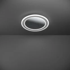 Eglo MACCHIONI Plafondarmaturen staal, kunststof wit / kunststof met kristaleffect wit H: 50 mm | Ø 380 mm Sale