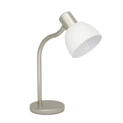 Eglo MACERE Tafellampen staal nikkel-mat / Glas wit H: 340 mm Online